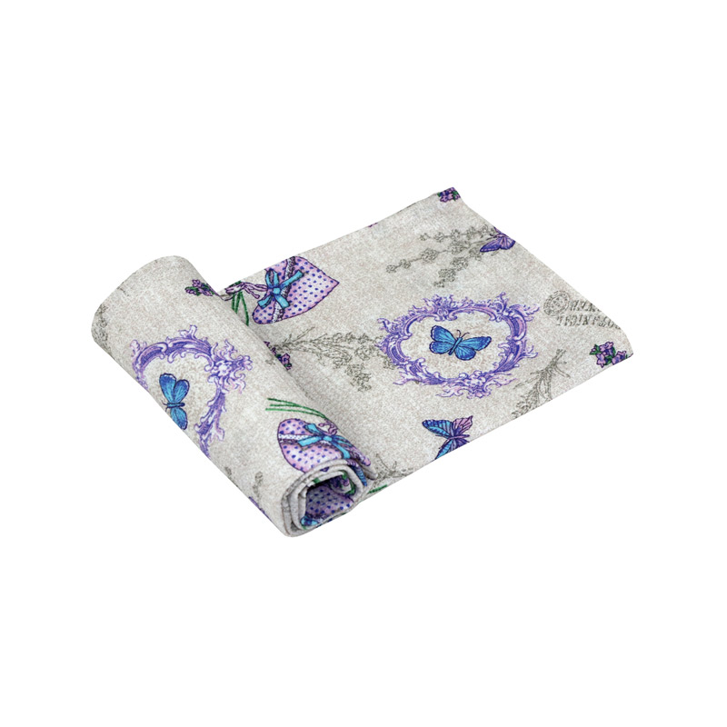 Вафельное набивное полотенце "Lavender" 45х80 см